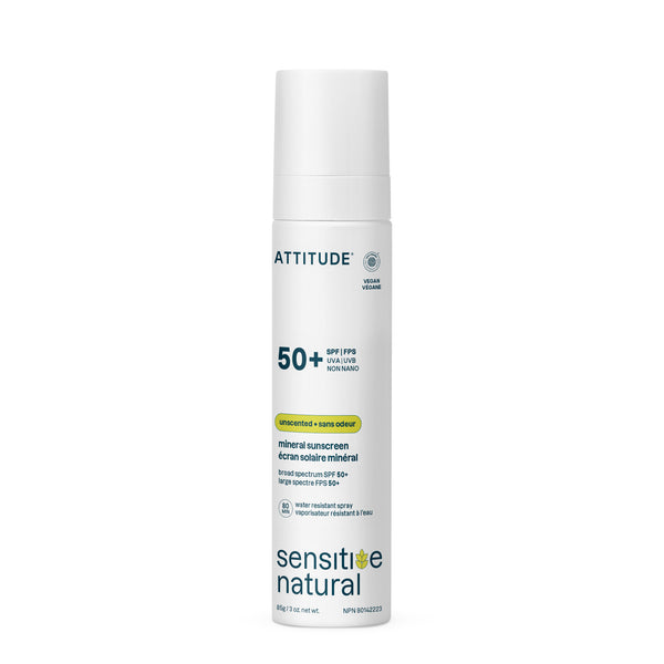 Face & Body Sunscreen Spray - SPF 50 Sensitive Skin